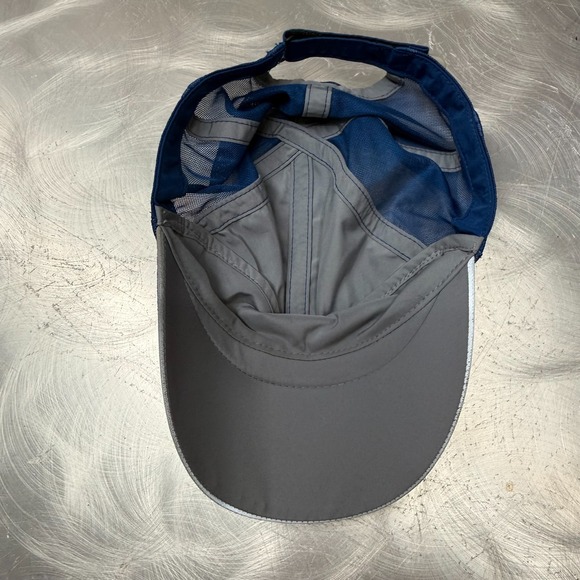 Nike Running Hat Mens One Size Blue Dri Fit Daybreak Featherlight 7‎ Panel Cap